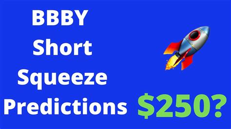 Bed Bath & Beyond (BBBY) has seen a massive 80 drop in its stock price over the past year. . Bbby squeeze price prediction